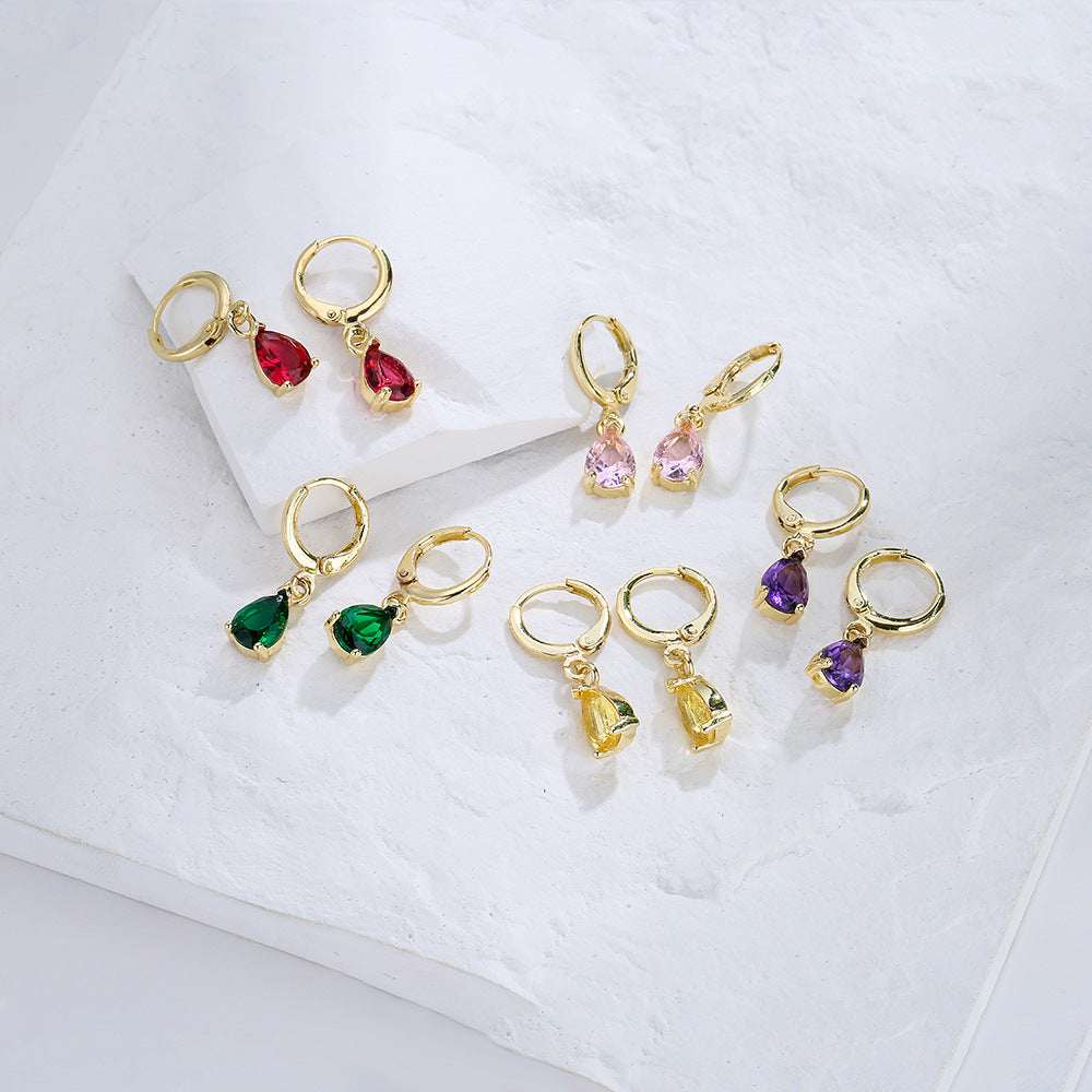 IG Style Geometric Copper Electroplating Earrings