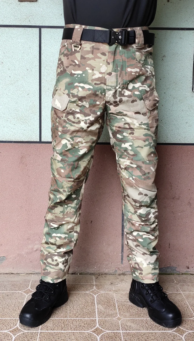 Men S Ix7 Tactical Combat Pants Camouflage Pants Abrasion Resistant Multi Pocket Waterproofing Pants