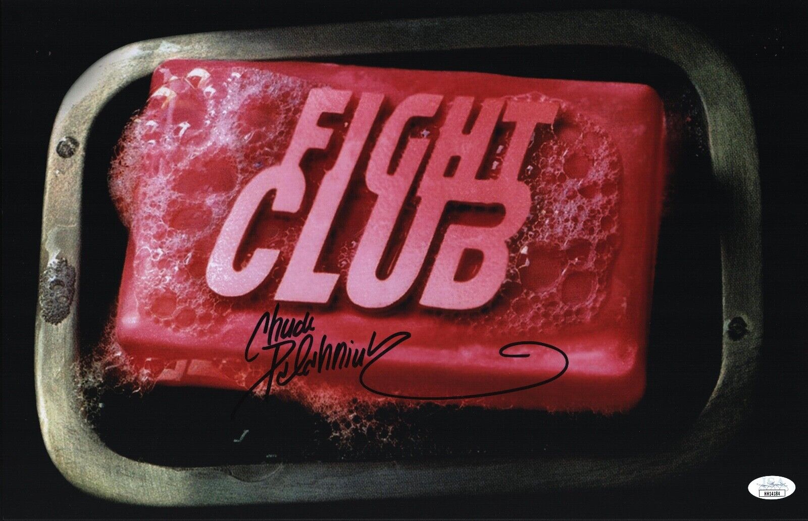 Chuck Palahniuk Signed 11x17 Fight Club Soap Authentic Autograph Writer JSA COA