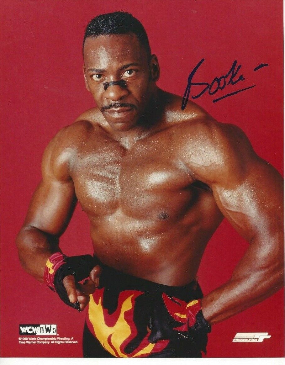 Booker T Autographed 8x10 WWE WWF WCW Harlem HeatRare C257