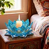 DIY Lotus Flower Diamond Painting Candle Holder Acrylic Three-Dimensional Aromatherapy Rack Home Decor Gift