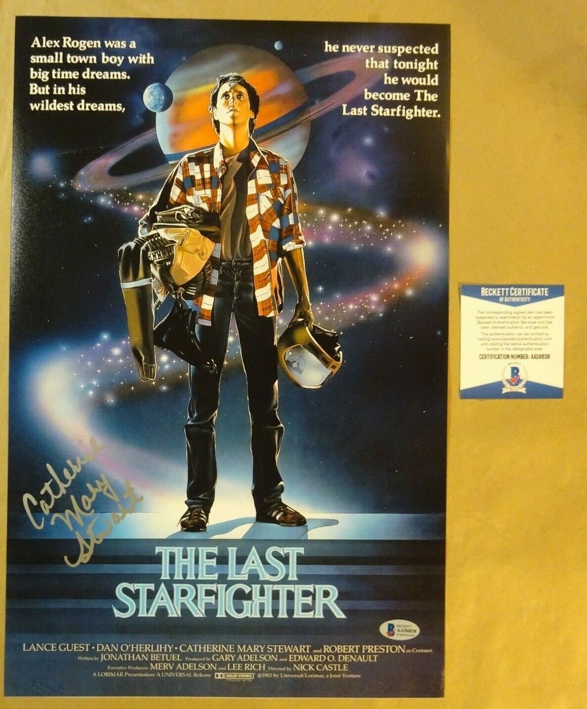 Signed CATHERINE MARY STEWART The Last Starfighter 11x17