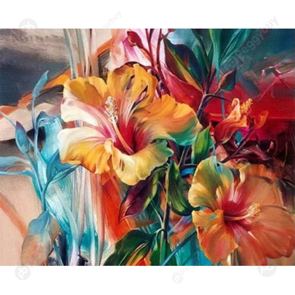 

40*50CM Paint By Numbers-Flowers, 501 Original