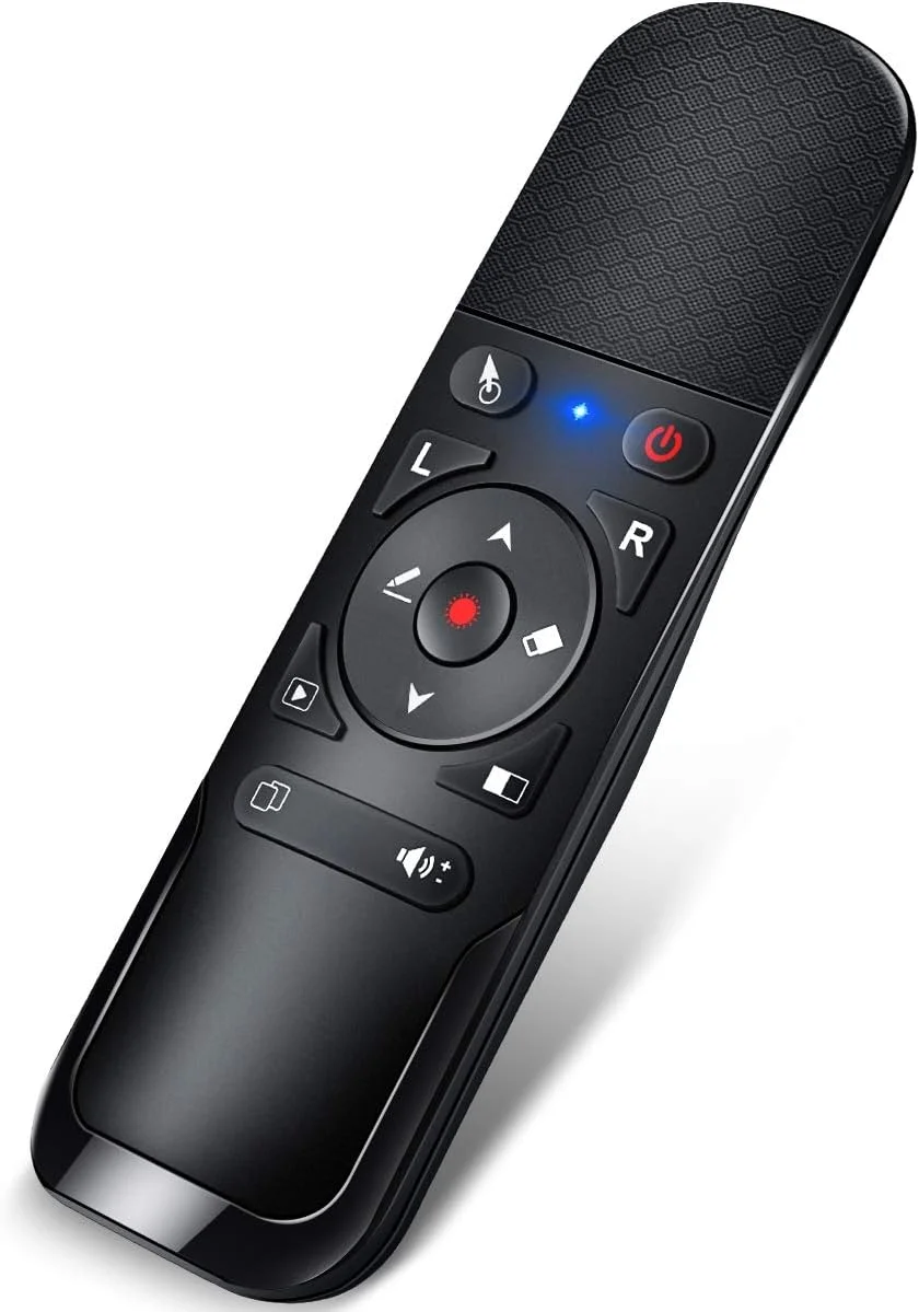 Presentation Clicker Air Mouse Function Wireless Presenter USB Powerpoint Clicker, RF 2.4 GHz Presentation Remote Control Clicker for powerpoint presentations Support Mac, Laptop, Computer 11 (UPC/EAN:736961025973)