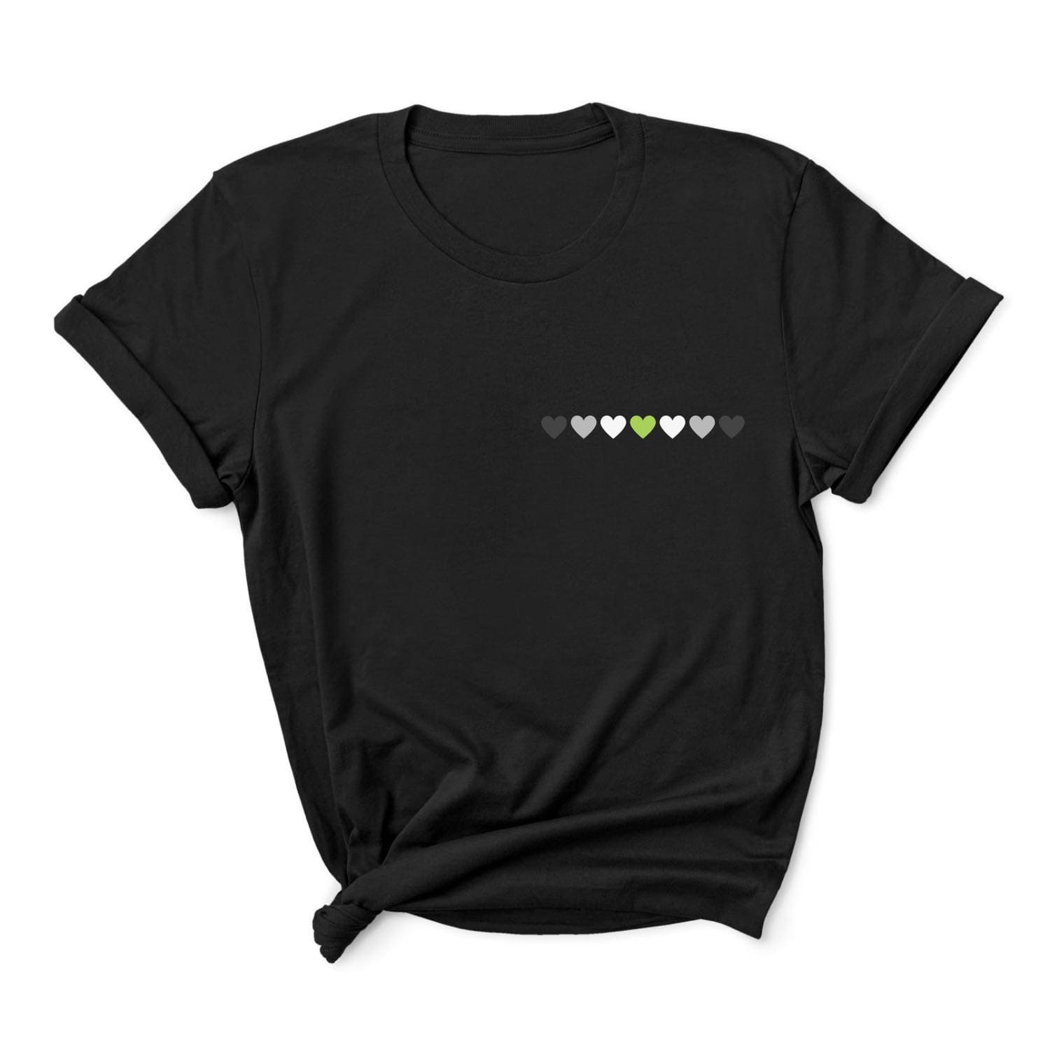 Agender hearts pride t-shirt