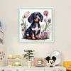 Dachshund - 11CT Stamped Cross Stitch - 40*40cm - Dog