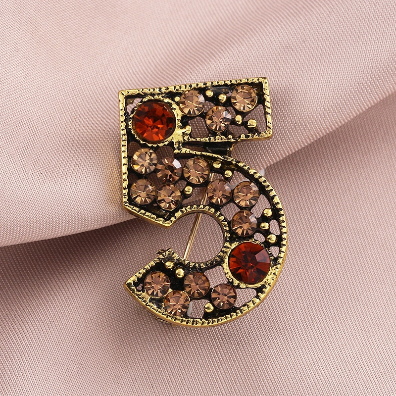 Luxurious Pin Geometric Alloy Inlay Artificial Pearls Rhinestones Women’S Brooches