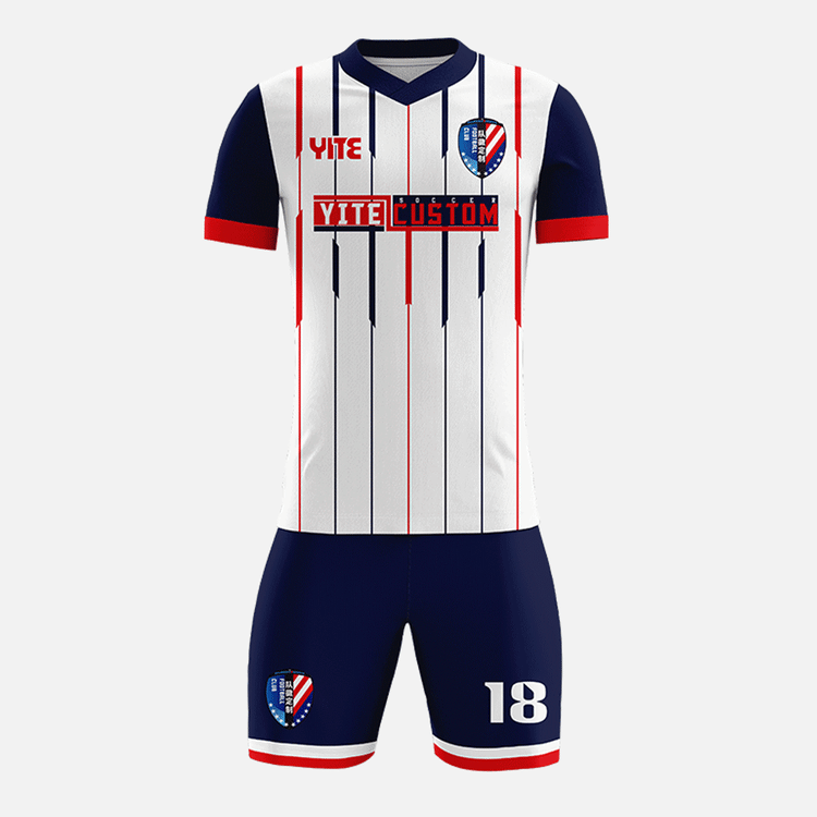 YITE | YTZQ089-Blue  And White  Soccer Uniforms
