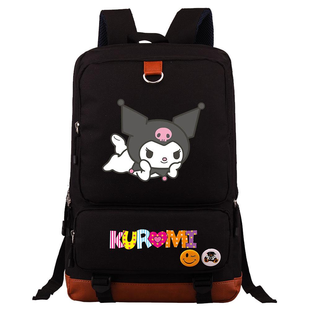 Mayoulove Kuromi Backpack Large Capacity Lightweight Design for School and Outdoor Activities-Mayoulove