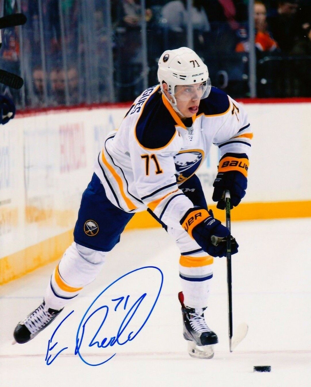 EVAN RODRIGUES autographed SIGNED BUFFALO SABRES 8X10 Photo Poster painting