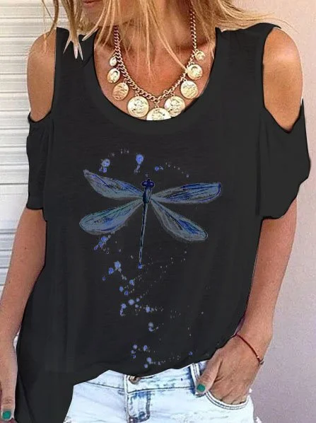Graphic Casual Raglan Sleeve Tops