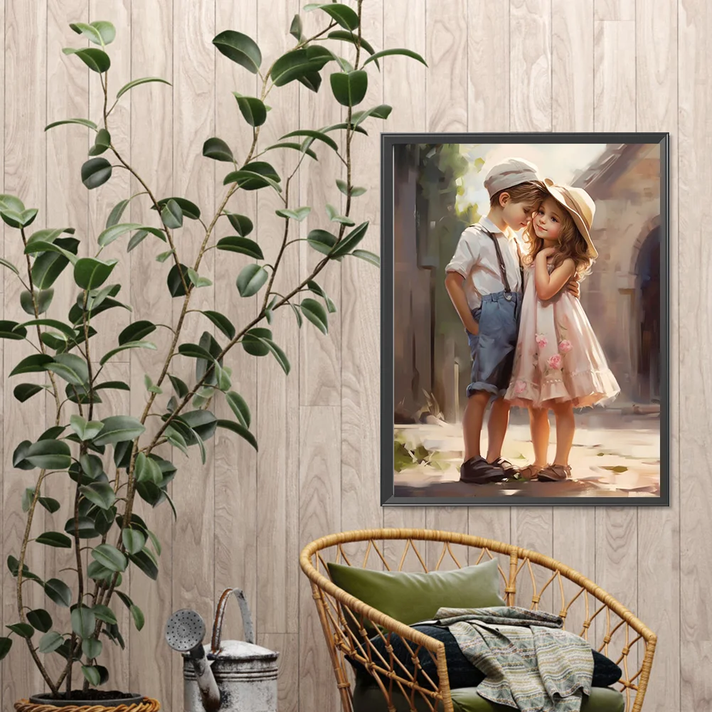 Diamond Painting - Full Square Drill - Valentines Day Couple(Canvas|35*45cm)