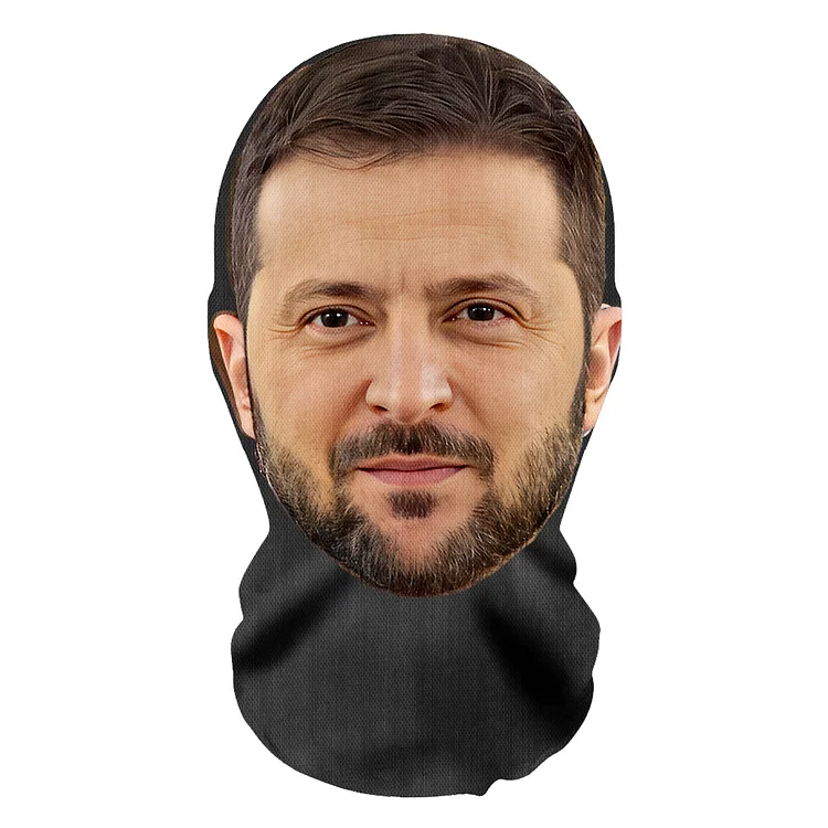 3D Spoof Face Simulation Headgear-Zelensky