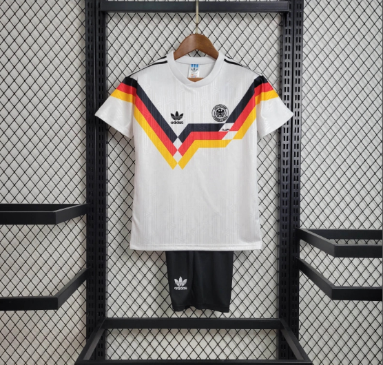 1992 Retro Germany Home Kids Kit Soccer Jersey Thai Quality