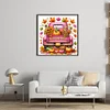 Pumpkin Truck-11CT Stamped Cross Stitch 50*50cm/19.69*19.69in