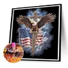 Diamond Painting-5D Full Round Drill American Eagle Cross