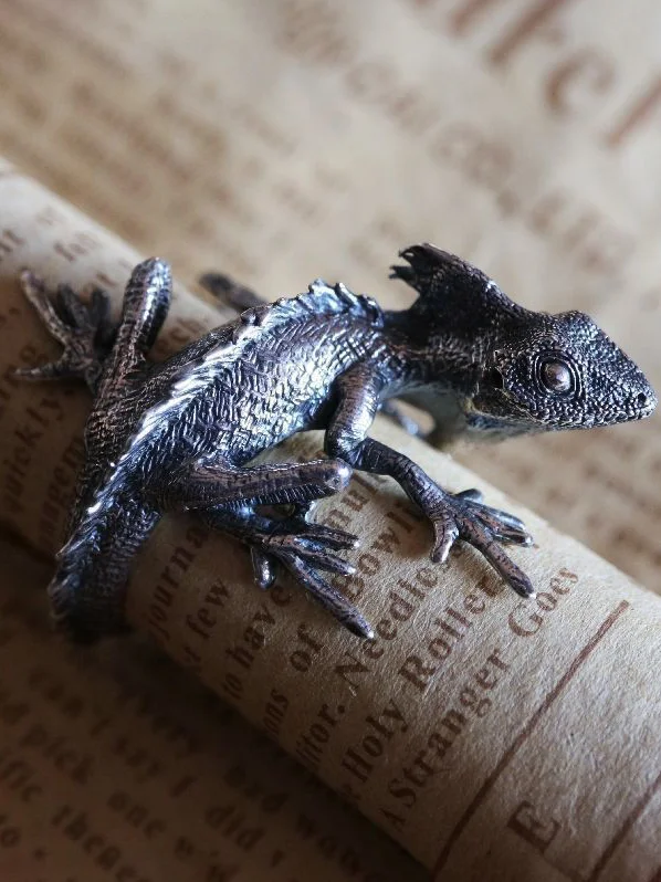 Men's Retro Lizard Open Adjustable Finger Ring
