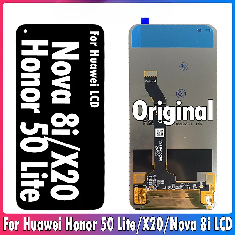 6.67'' Original For Huawei Nova 8i / Honor 50 Lite LCD Touch Screen Digitizer Assembly Replacement For Honor X20 LCD Display