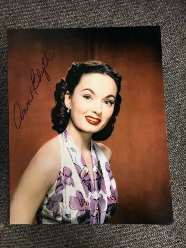 Ann Blyth Boldly Autographed 8x10 Photo Poster painting w/ Auction House COA