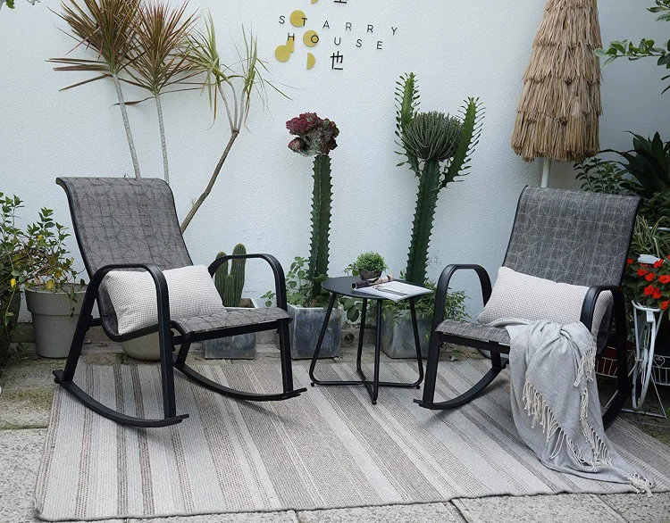 Outdoor patio rocker online set