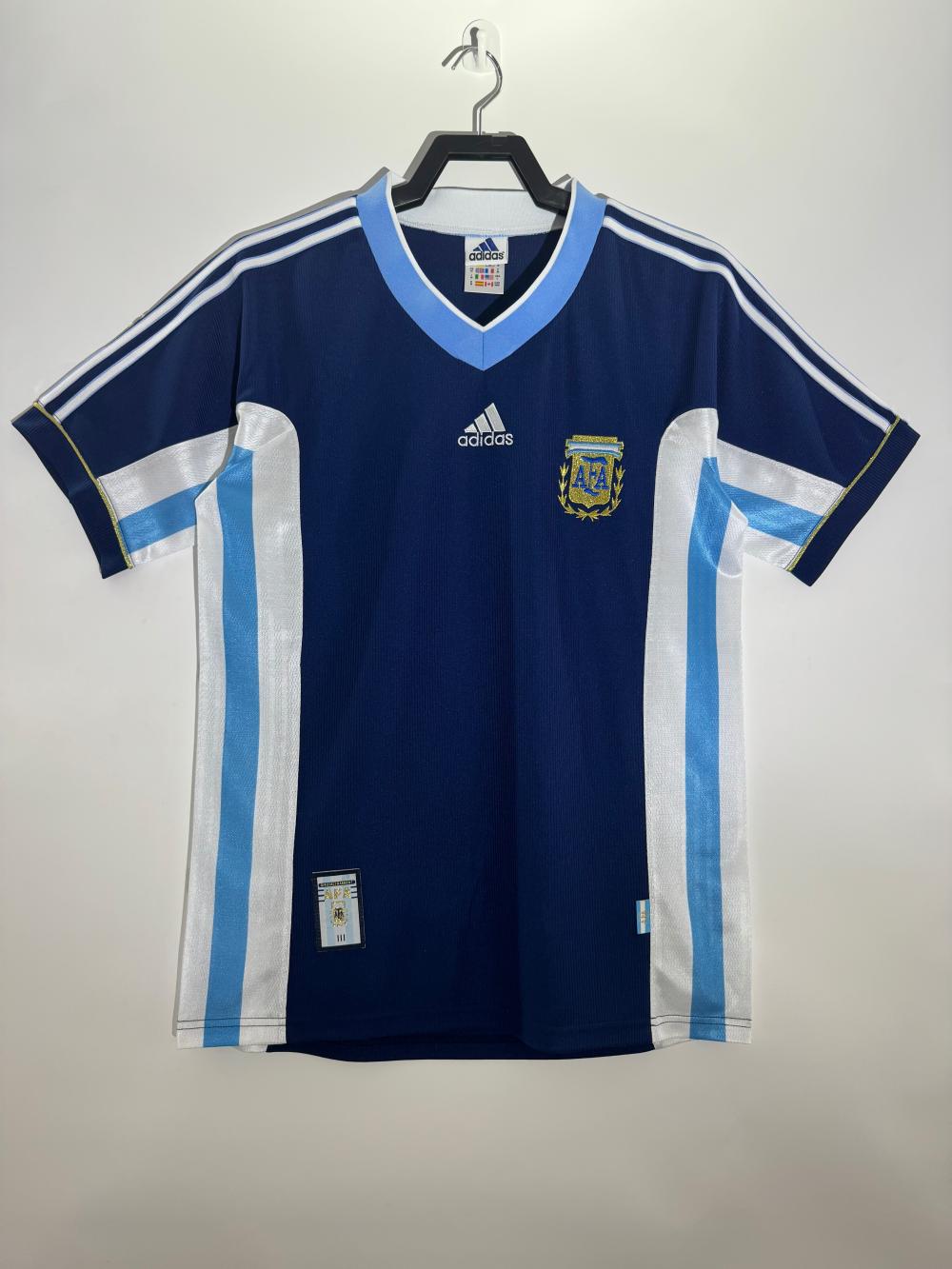 1998 Retro Argentina National Team Away Jersey 1:1 Thai Quality jersey|football shirt|football kit
