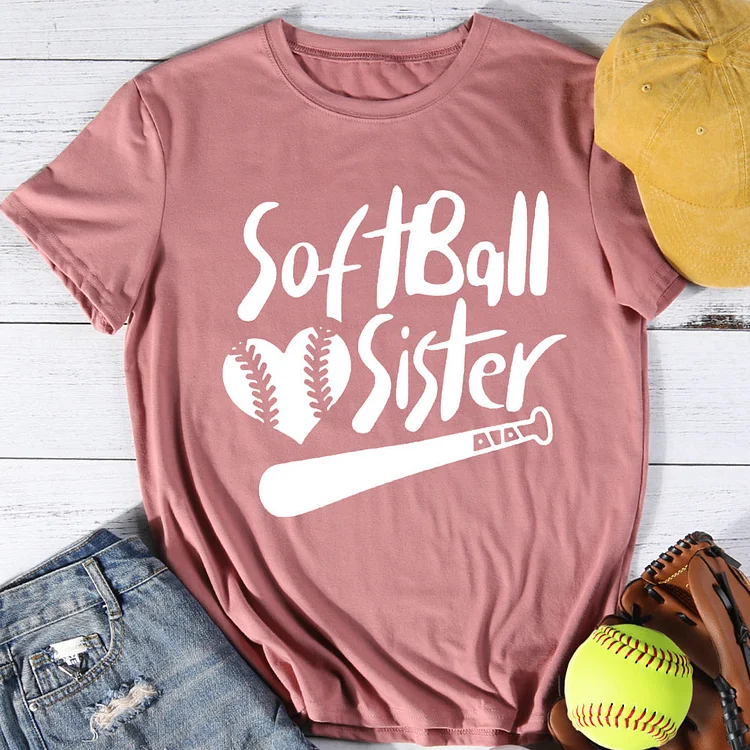 AL™ SoftBall Sister T-shirt Tee - 01297-Annaletters