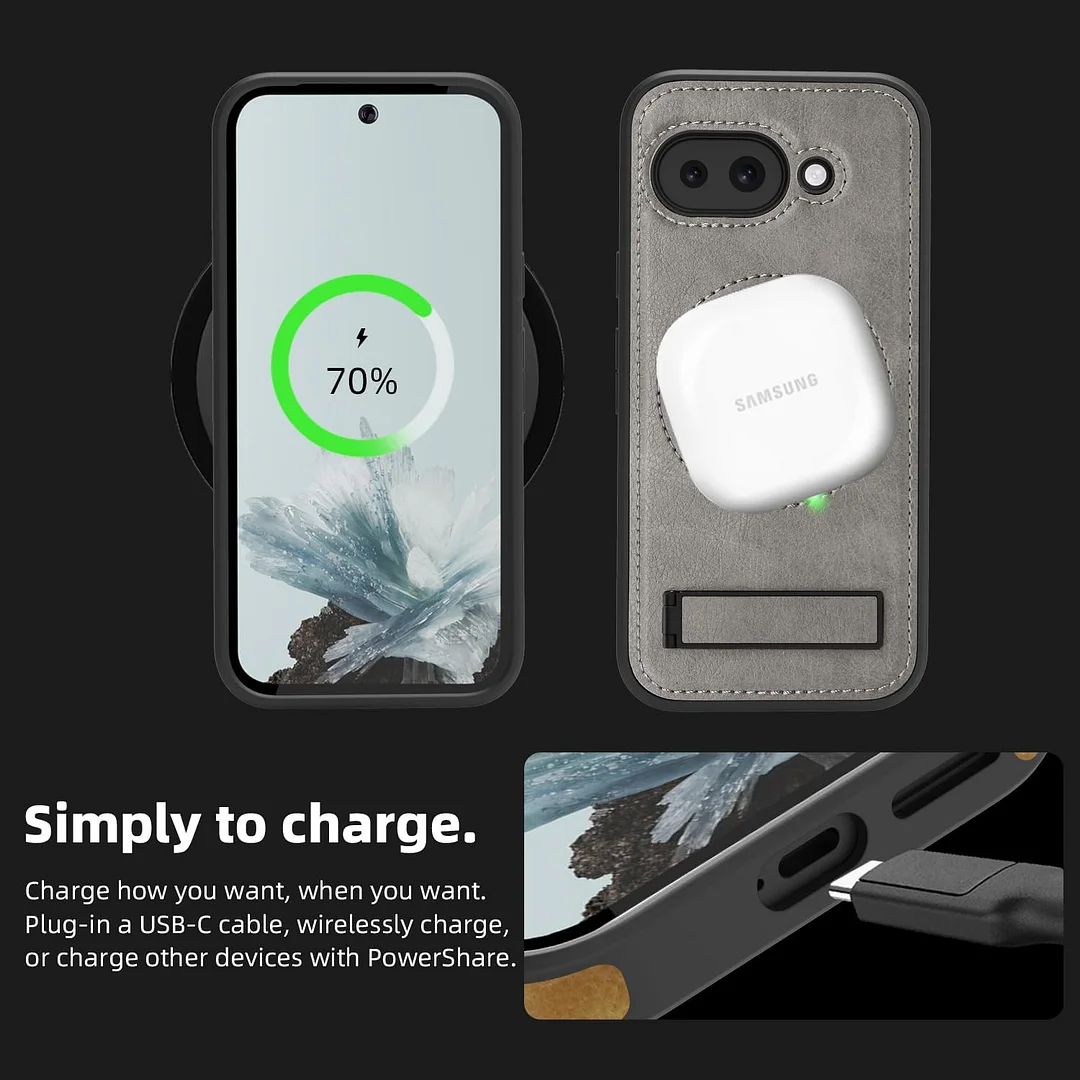 Samsung Galaxy Z Fold 6 Leather Case Magnetic Protective Case Holder Phone Case