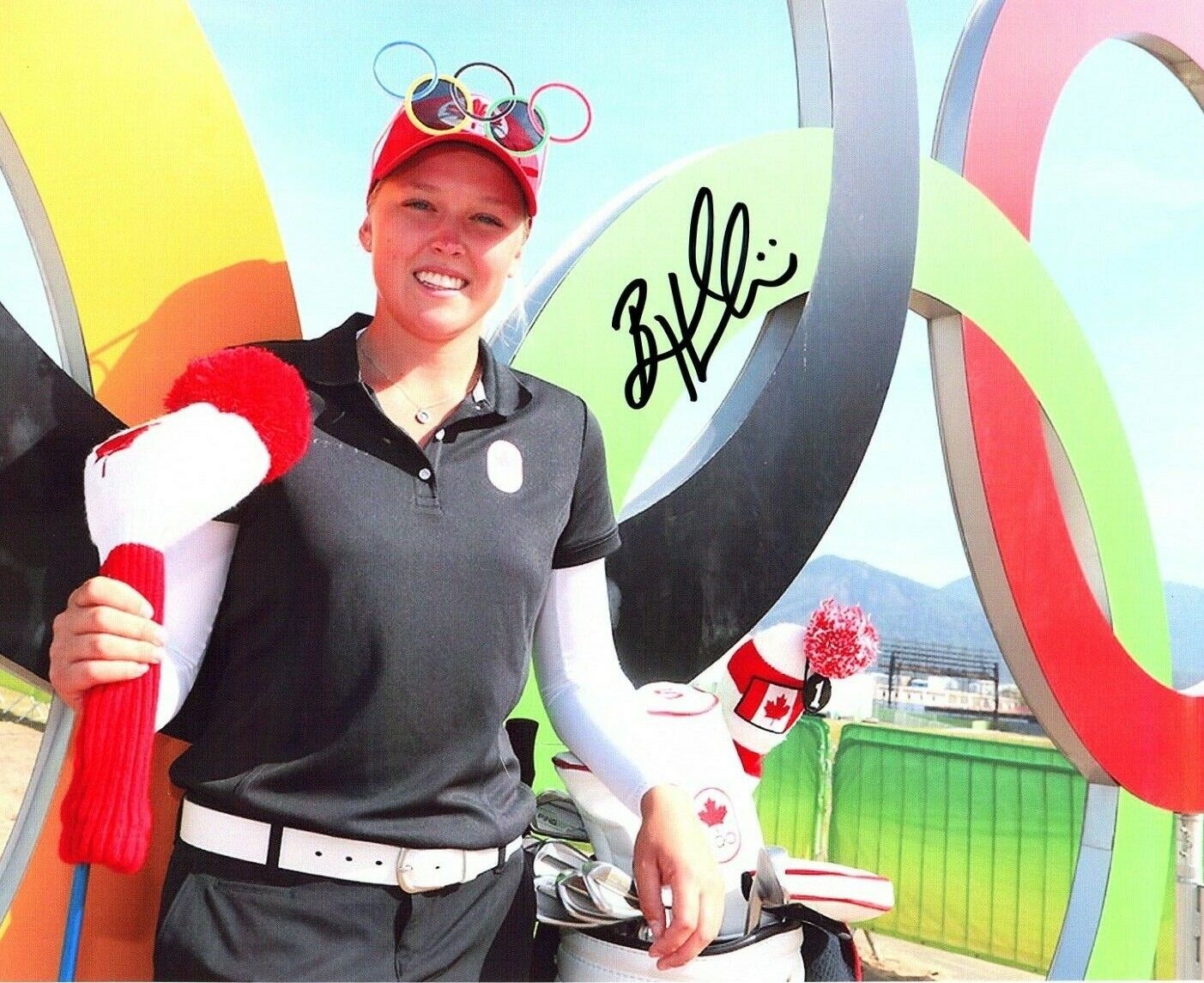 Brooke Henderson LPGA star signed autographed 8x10 golf Photo Poster painting Canada Olympics