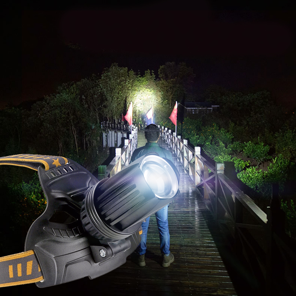 

Zoomable LED Headlight Outdoor Fishing Hiking Emergency Torch Head Lamp, 501 Original