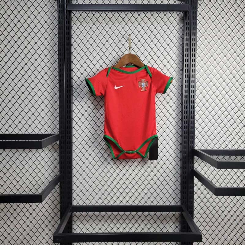 2024 Baby jersey Portugal Home Football Jersey 1:1 Quality Thai Quality