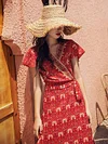 Thailand Desert Vacation Printed Maxi Dresses