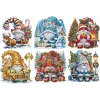 (US Only)6pcs Xmas Gnome - Diamond Painting - Partial Special Shaped Drill (Canvas|30*30cm)