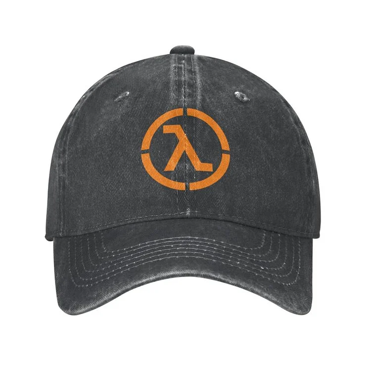 Personalized CottonVideo Game Half Life Lambda Logo Baseball Cap for Men Women Breathable Dad Hat Streetwear