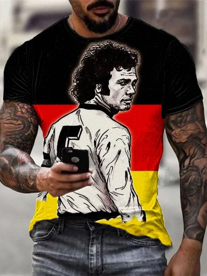 Men's RIP Beckenbauer Print T-Shirt