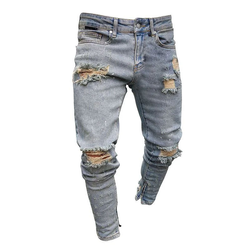 Nostalgic stretch shredded skinny jeans