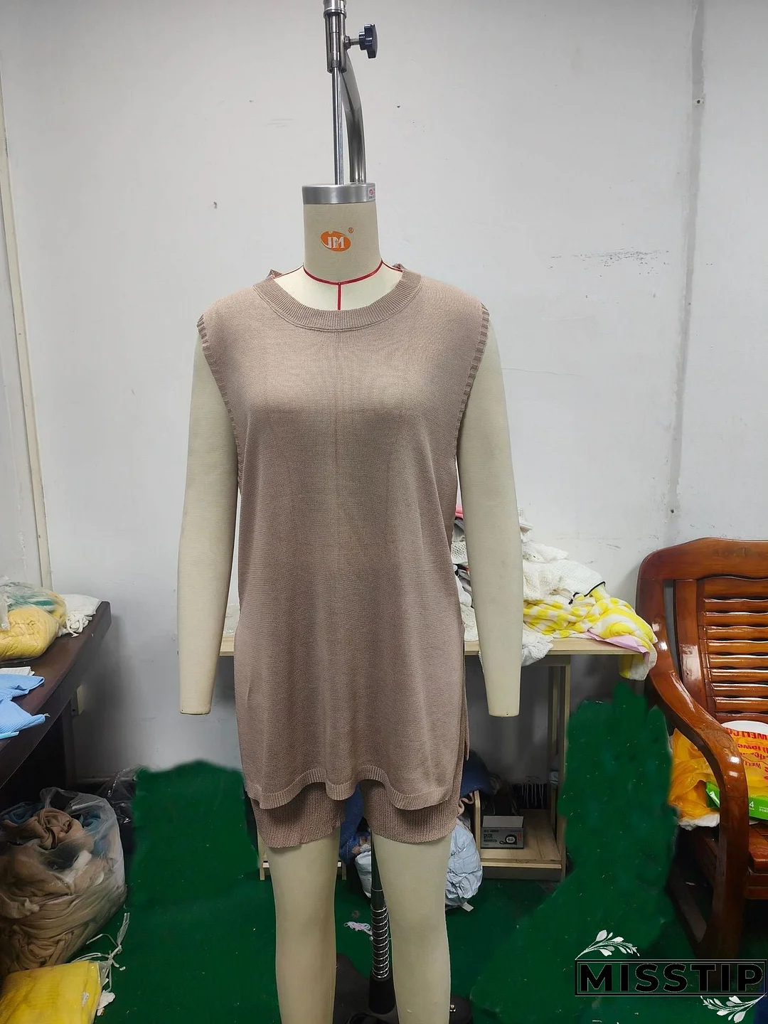 Women's Summer Loose Sleeveless Casual Two-piece Knitwear