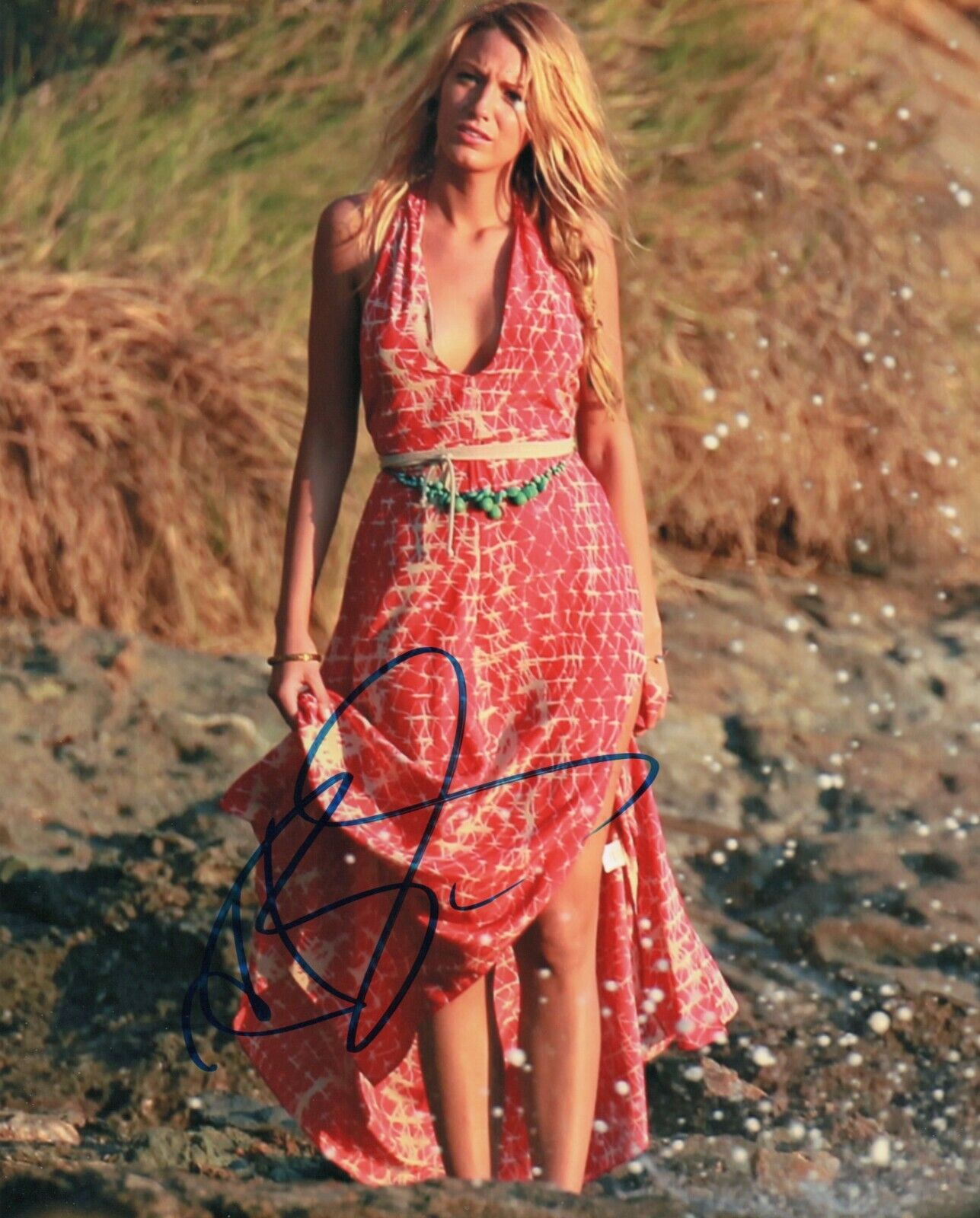 Autographed Blake Lively signed 8 x 10 Photo Poster painting Cute