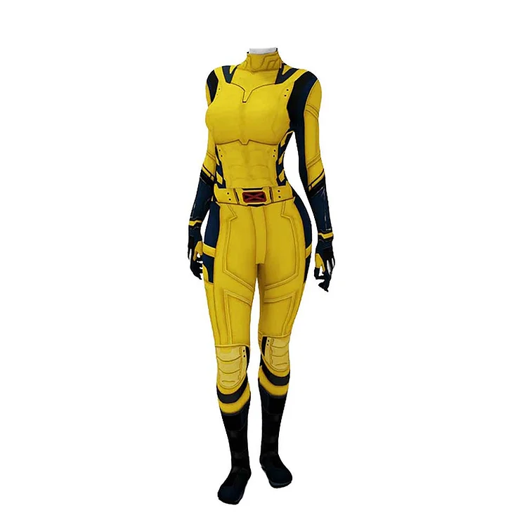 Deadpool & Wolverine (2024) Women Wolverine Jumpsuit Outfits Cosplay Costume Halloween Carnival Suit