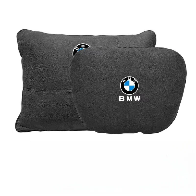 Brand new upgraded suede car headrest lumbar support neck pillow