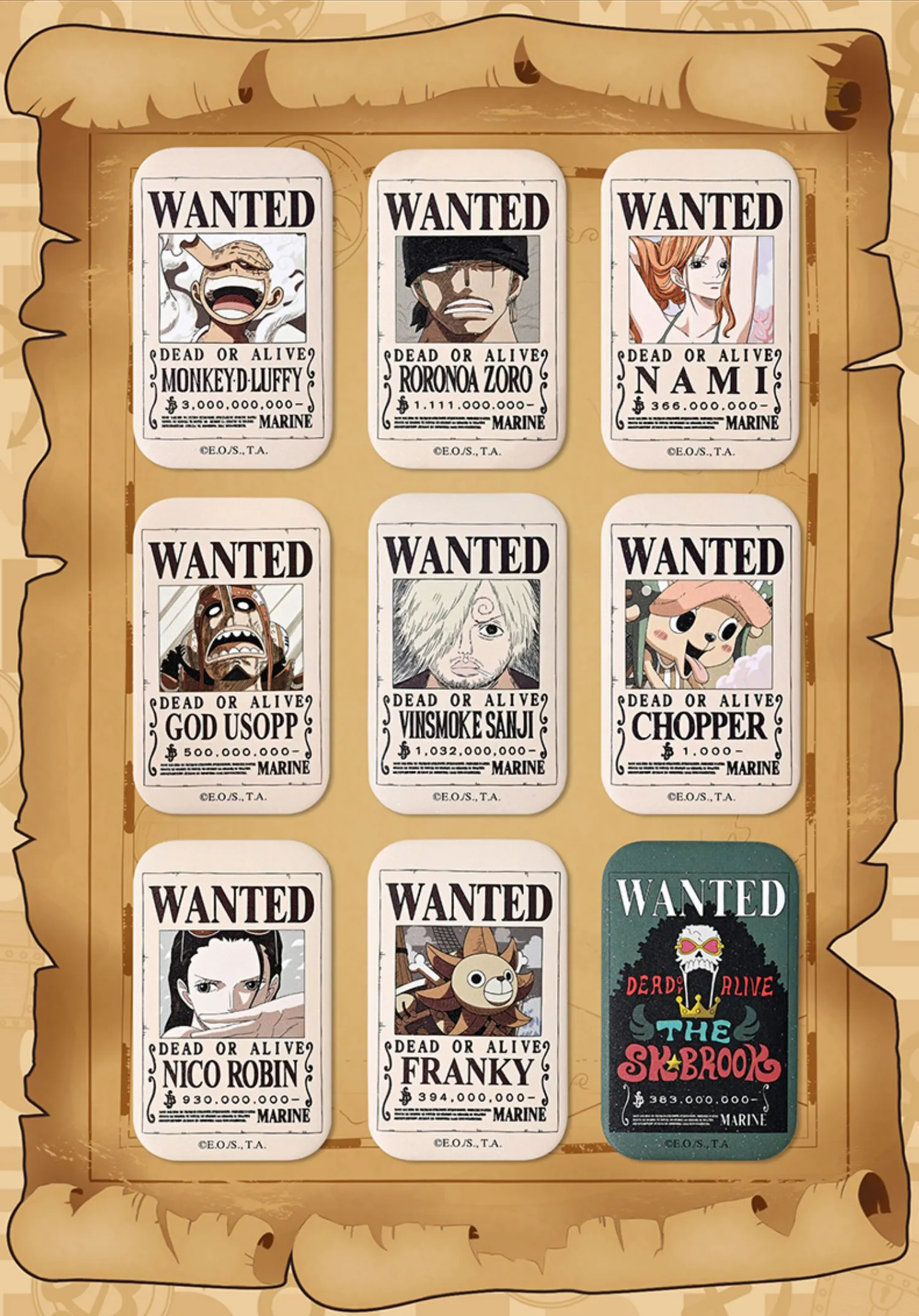 One Piece 25th Anniversary Limited Edition - Wanted Poster Series