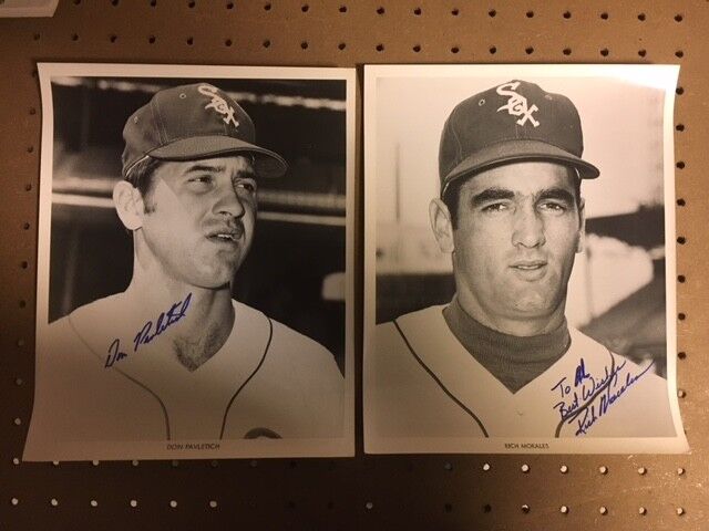 Don Pavletich & Gerald Nyman Chicago White Sox Signed 1969 Original Press Photo Poster painting