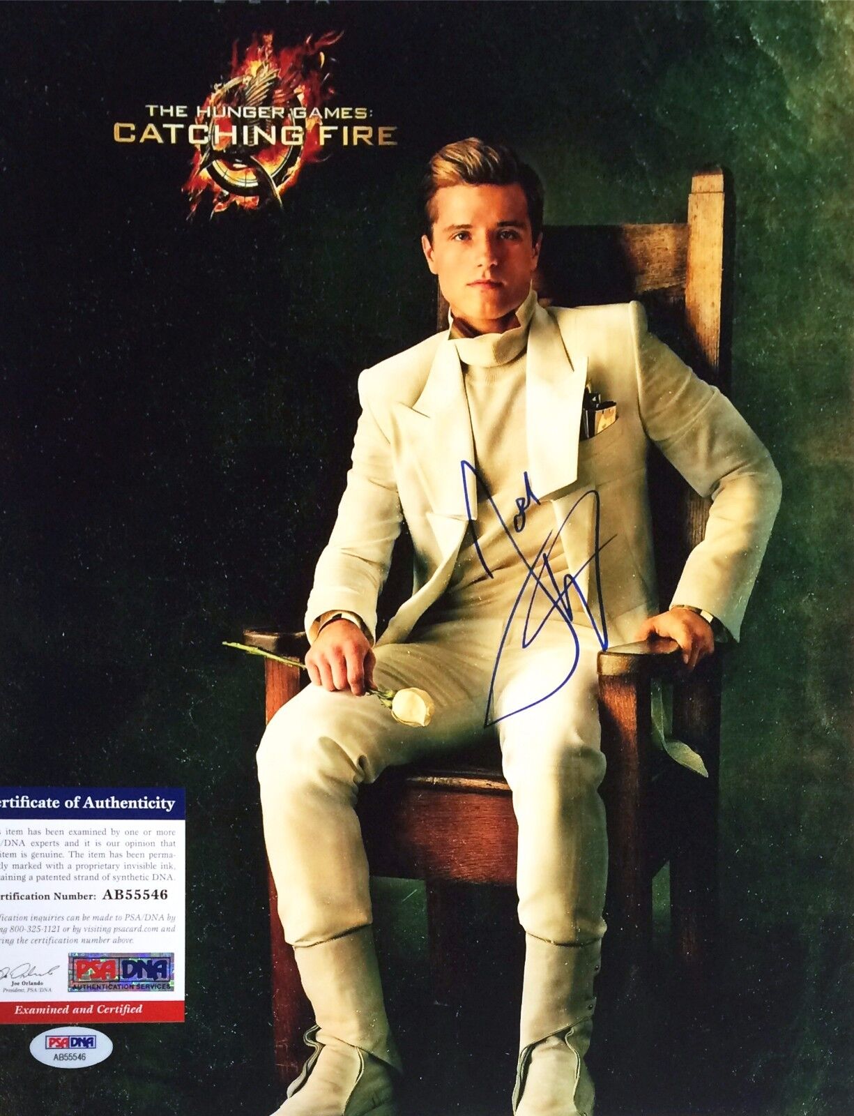 Josh Hutcherson Autographed Signed Hunger Games 11x14 Photo Poster painting PSA/DNA AB55546