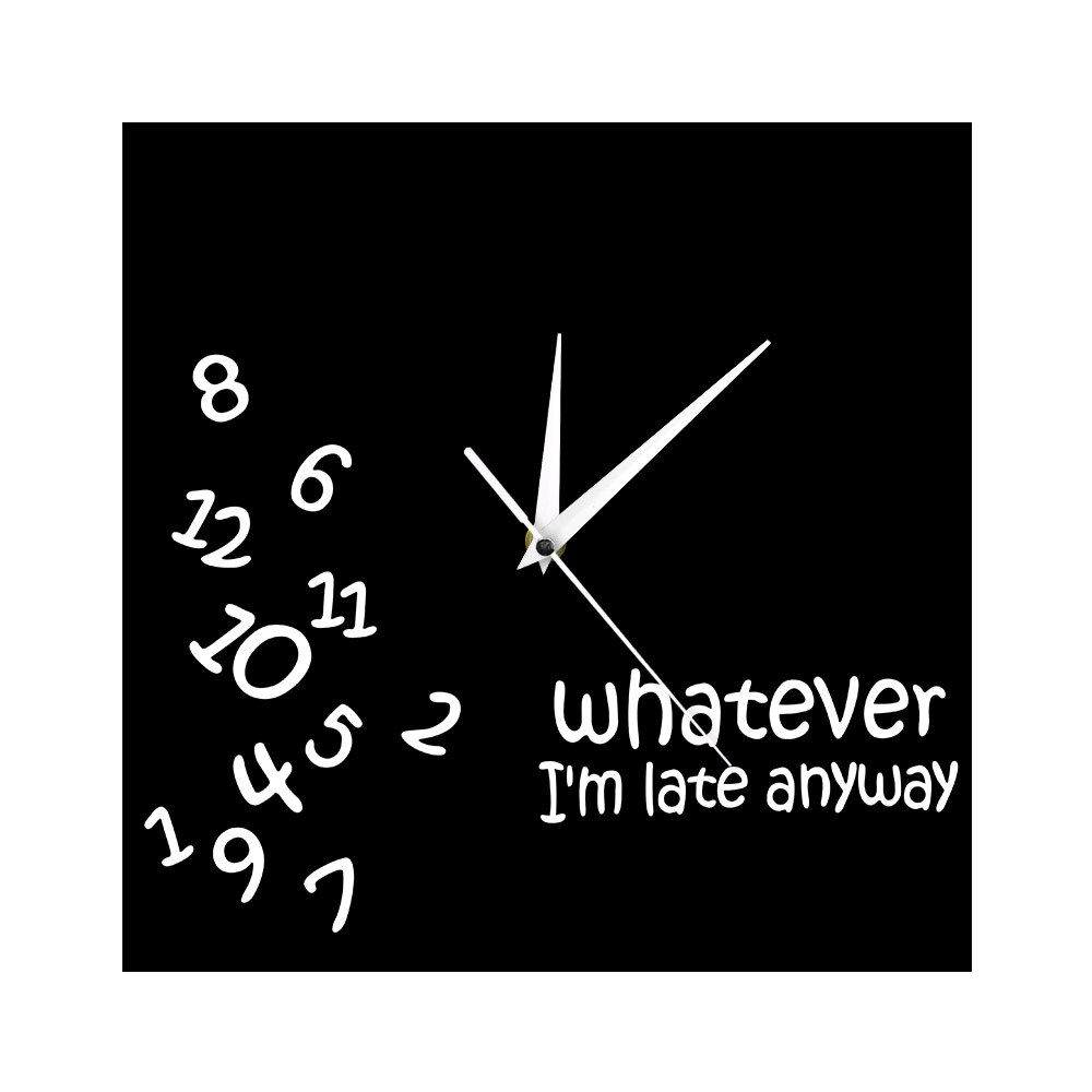 

Whatever Iconic - Frameless Acrylic Wall Clock, 501 Original