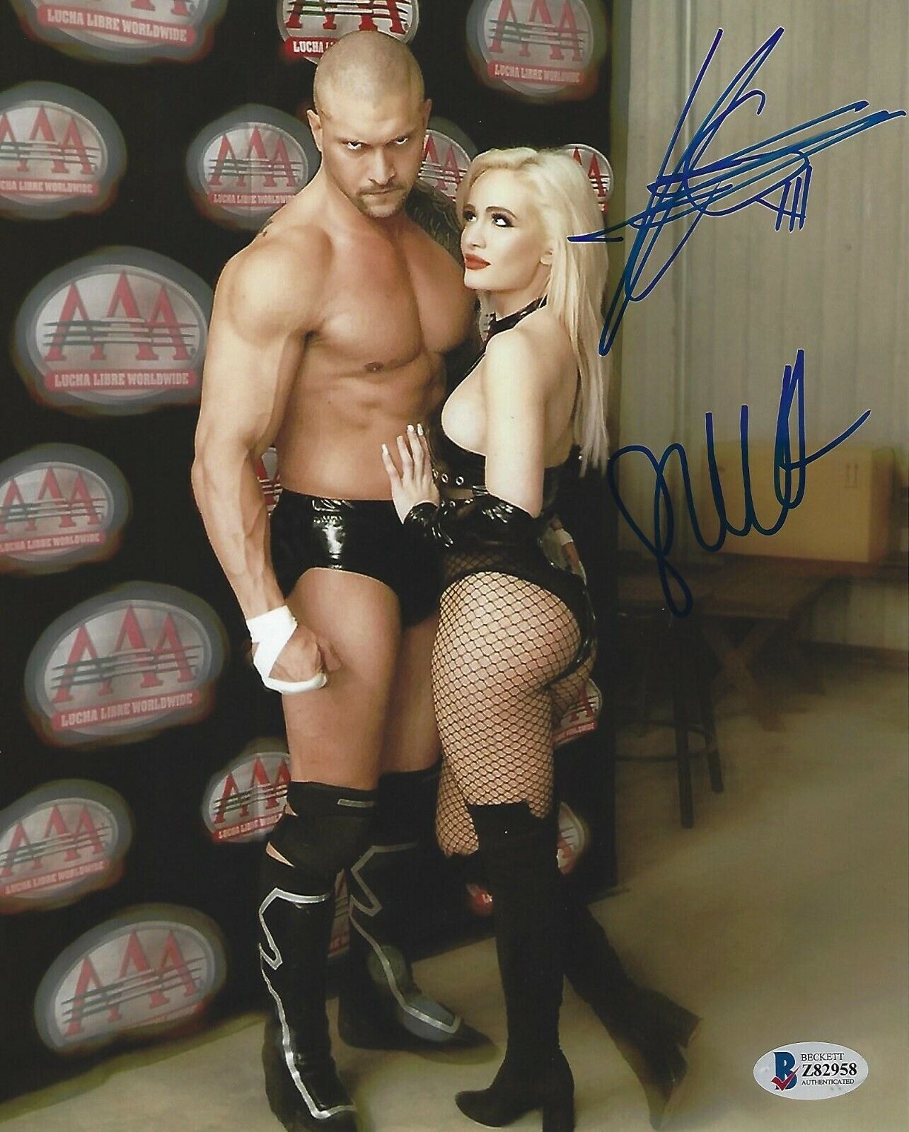 Killer Kevin Karrion Kross Scarlett Bordeaux Signed 8x10 Photo Poster painting BAS COA WWE NXT 6