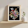 Framed Pearl Diamond Painting - Special Shaped - Colorful Flower Baskets (17x22cm)