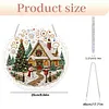 Winter Cabin DIY Diamond Painting Pendant Double Sided Gem Beads 25cm