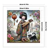 Japanese Geisha-11CT Stamped Cross Stitch 40*40cm