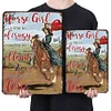 Horse There was A Girl Really Loved Horses - Vintage Metal Signs(8*12Inch) - Cowgirl