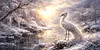Luxury AB Velvet Diamond Painting Kit - White Phoenix