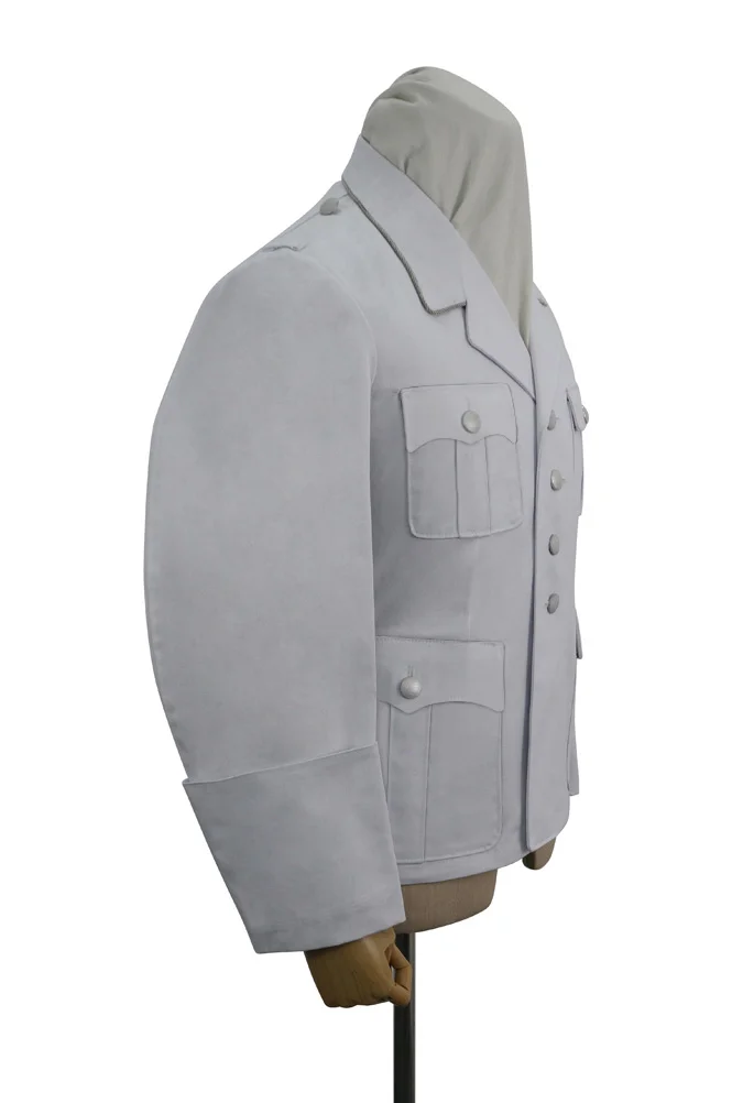   Luftwaffe German M1933 Officer White Summer Jacket Tunic Short Cut German-Uniform